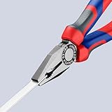 KNIPEX Kombizange schwarz atramentiert mit Mehrkomponenten-Hüllen 180 mm 03 02 180 - 4